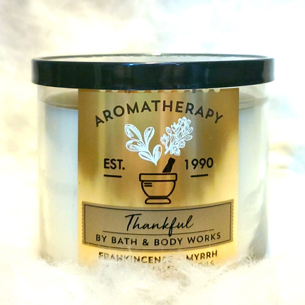 Frankincense & Myrrh Thankful Aromatherapy 3-Wick Candle
